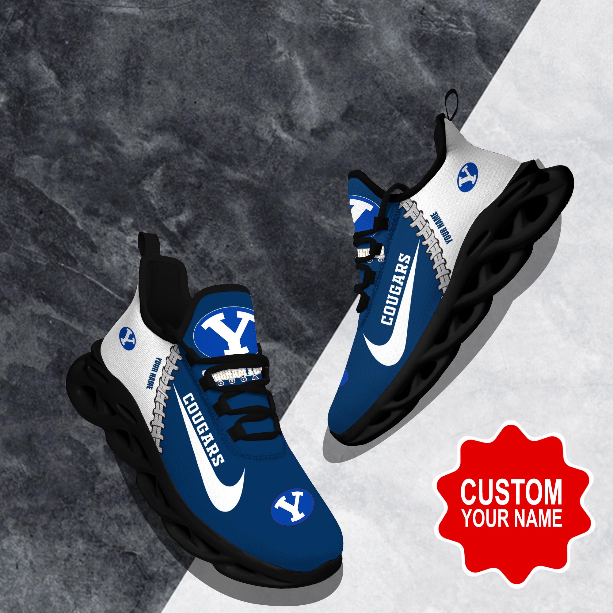 Ideafootwear BYU Cougars Max Soul Shoes Sneakers For Men And Women 1