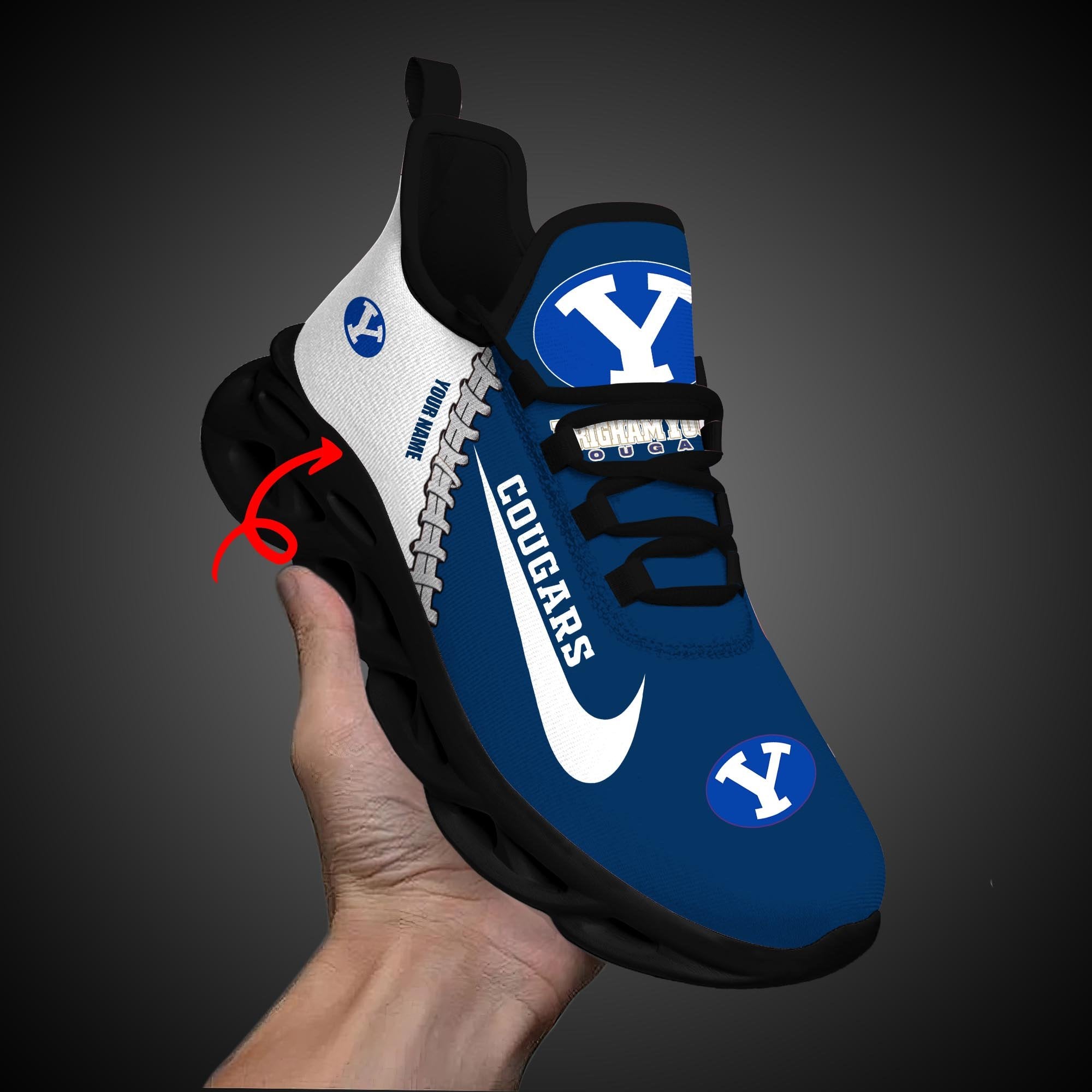 Ideafootwear BYU Cougars Max Soul Shoes Sneakers For Men And Women 1