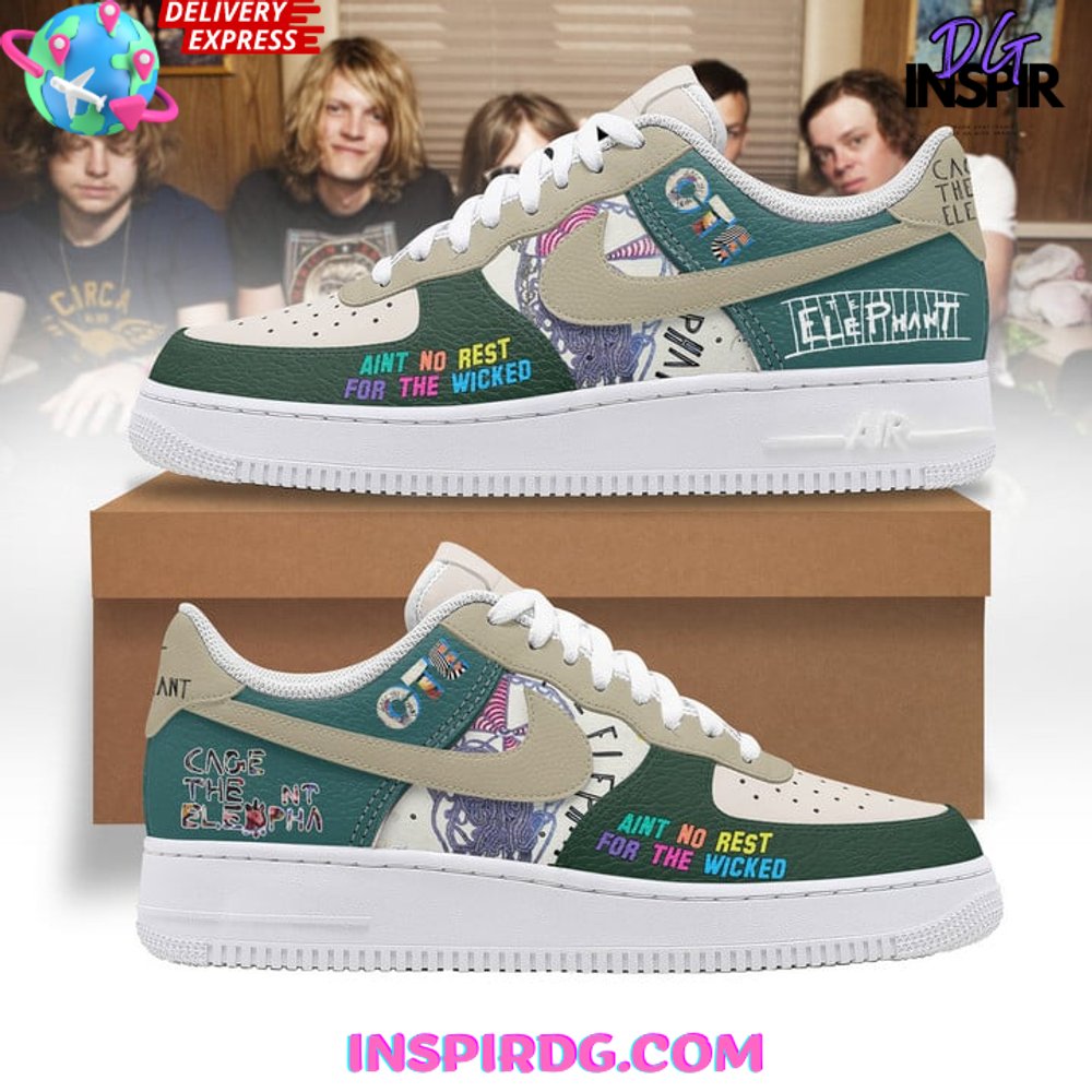 Ideafootwear Cage The Elephant Air Low-Top Sneakers Shoes For Men And Women 1
