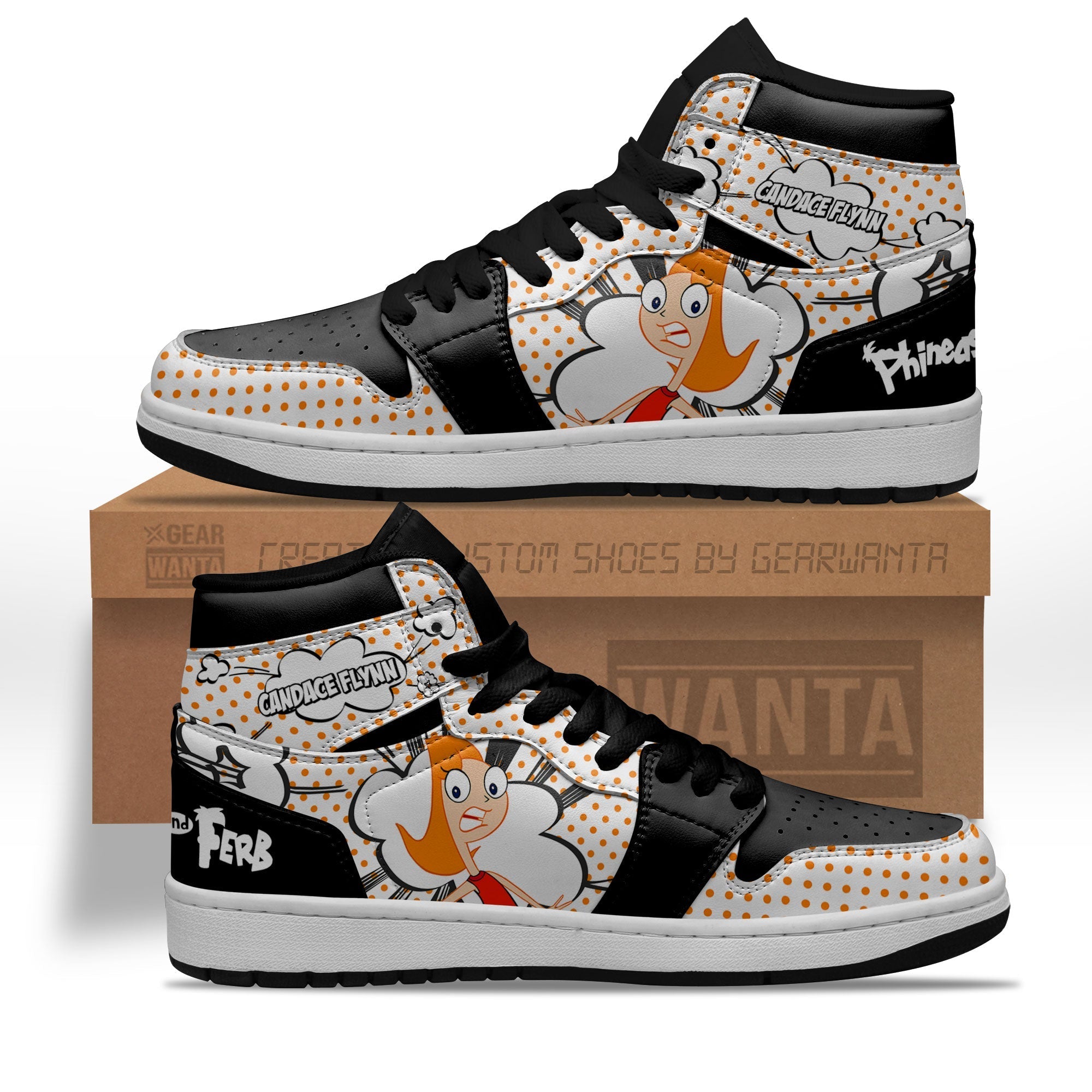 Ideafootwear Candace Flynn AJ1 High Sneakers Shoes For Men And Women 1