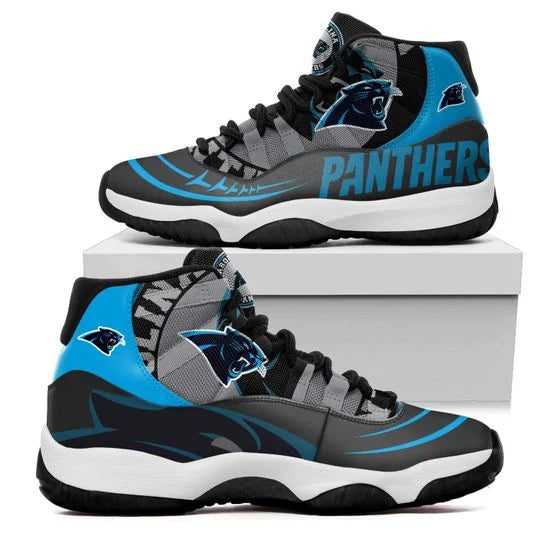 Ideafootwear Carolina Panthers AJ13 Sneakers Shoes For Men And Women 7
