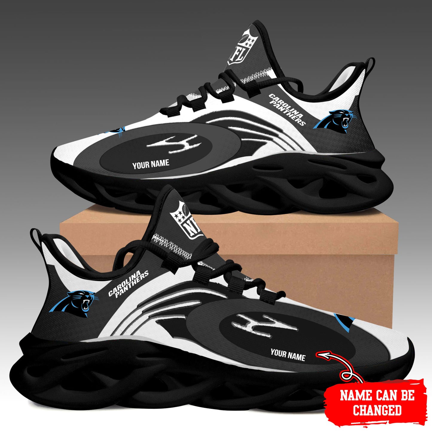 Ideafootwear Carolina Panthers Max Soul Shoes Sneakers For Men And Women 18