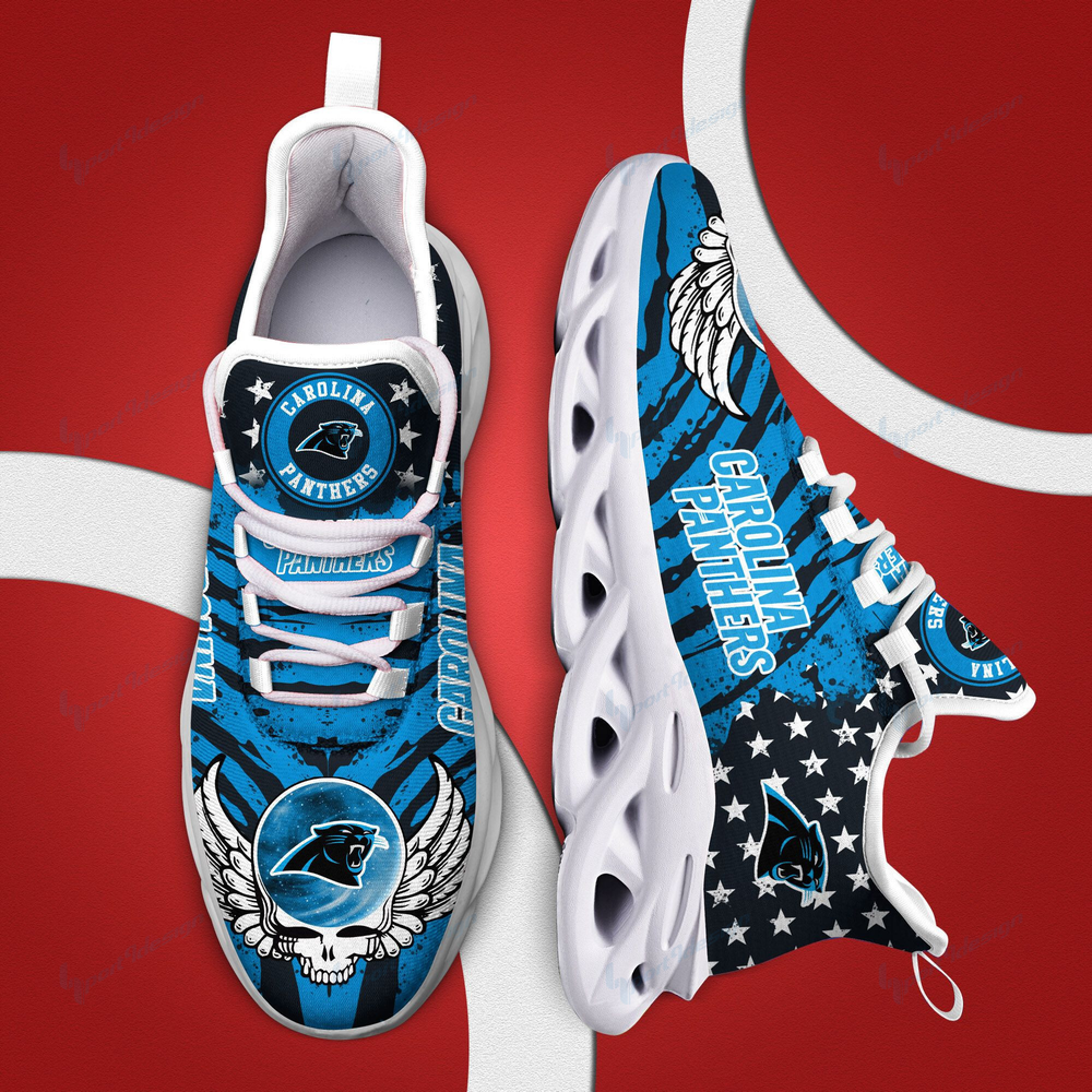 Ideafootwear Carolina Panthers Max Soul Shoes Sneakers For Men And Women 7