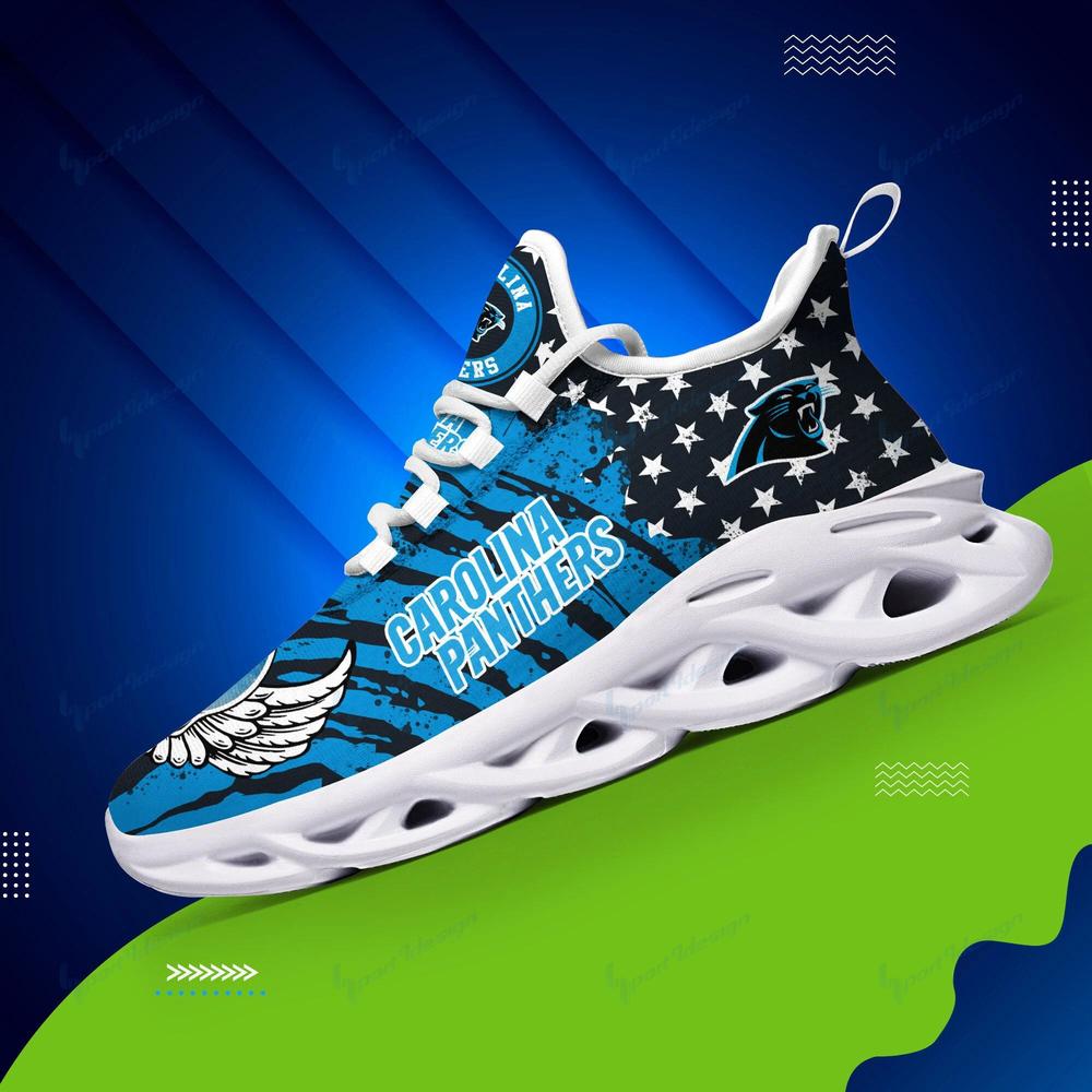 Ideafootwear Carolina Panthers Max Soul Shoes Sneakers For Men And Women 7