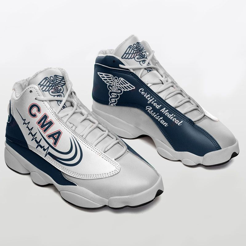 Ideafootwear Certificate Medical Assistant AJ13 Sneakers Shoes For Men And Women 1