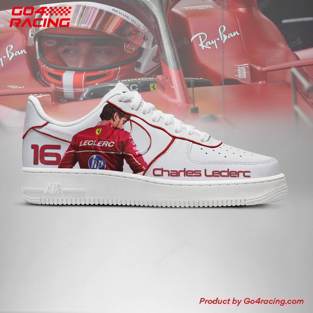 Ideafootwear Charles Leclerc - Ferrari Air Low-Top Sneakers Shoes For Men And Women 1