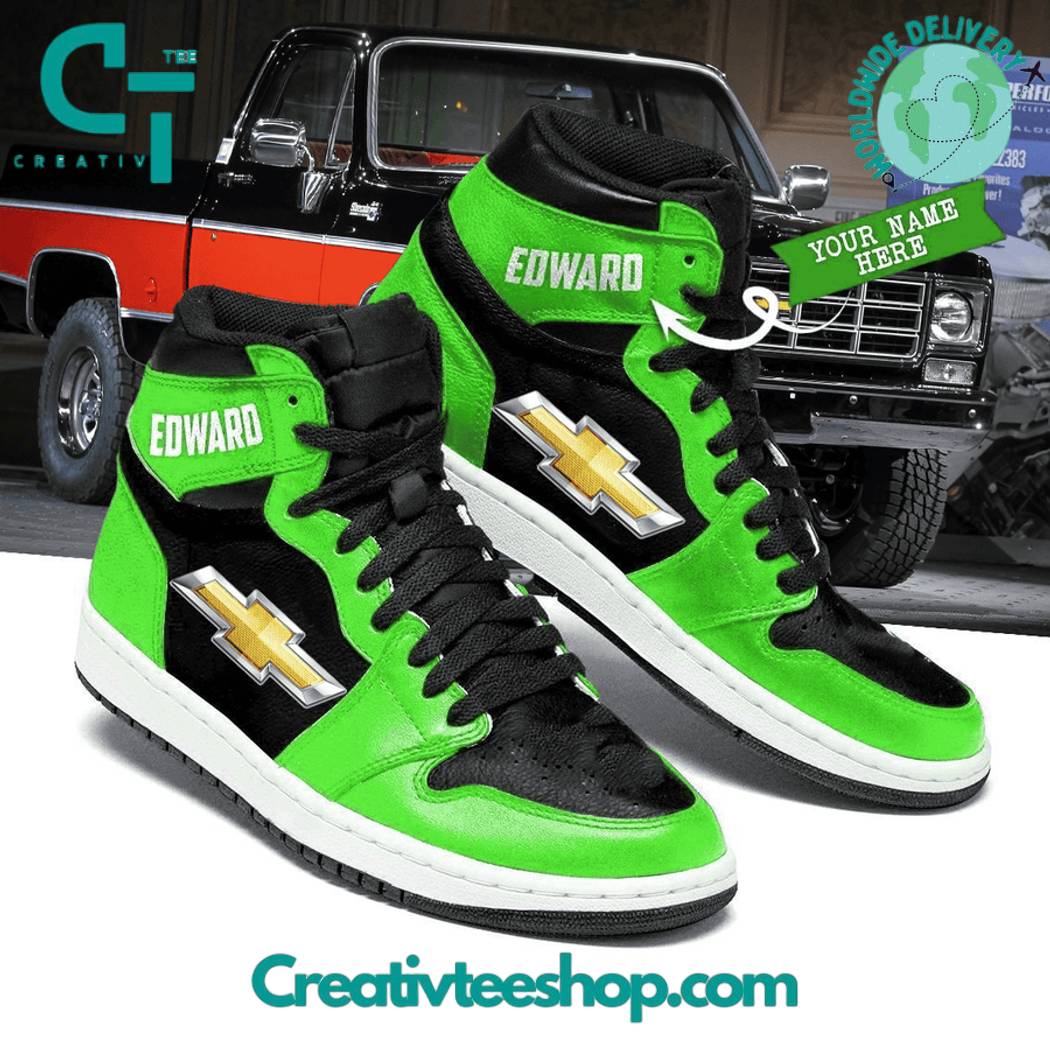 Ideafootwear Chevrolet AJ1 High Sneakers Shoes For Men And Women 3