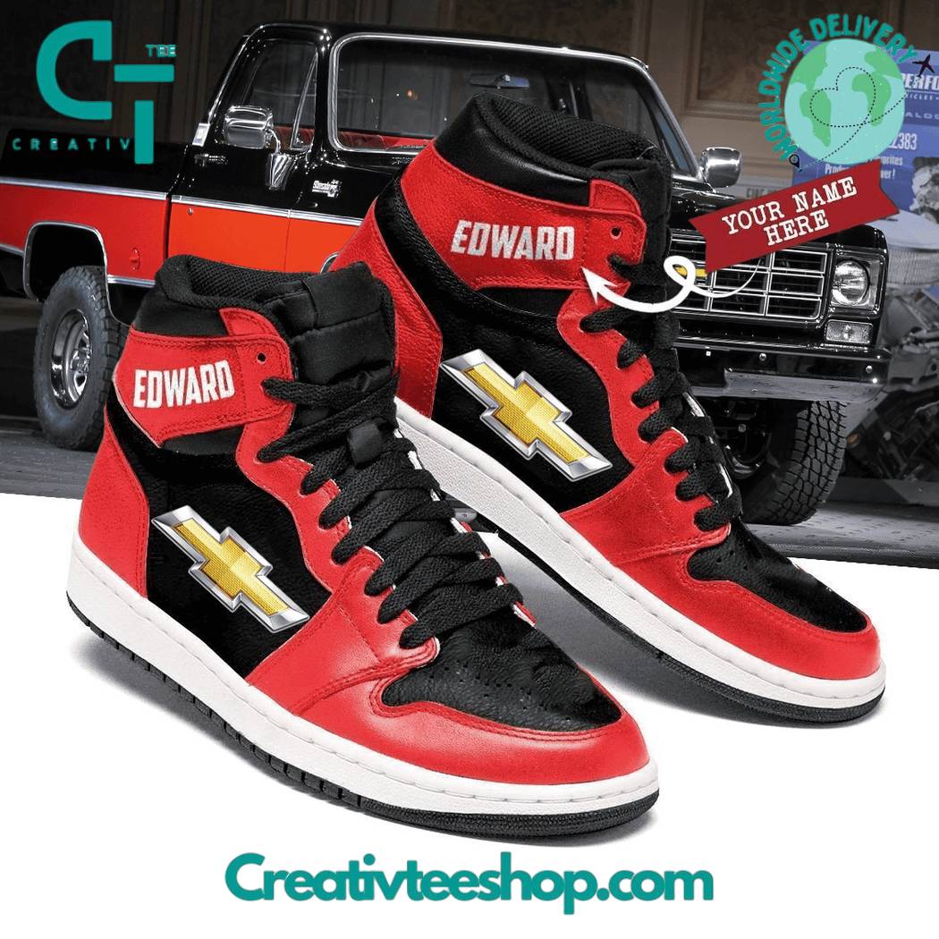 Ideafootwear Chevrolet AJ1 High Sneakers Shoes For Men And Women 6