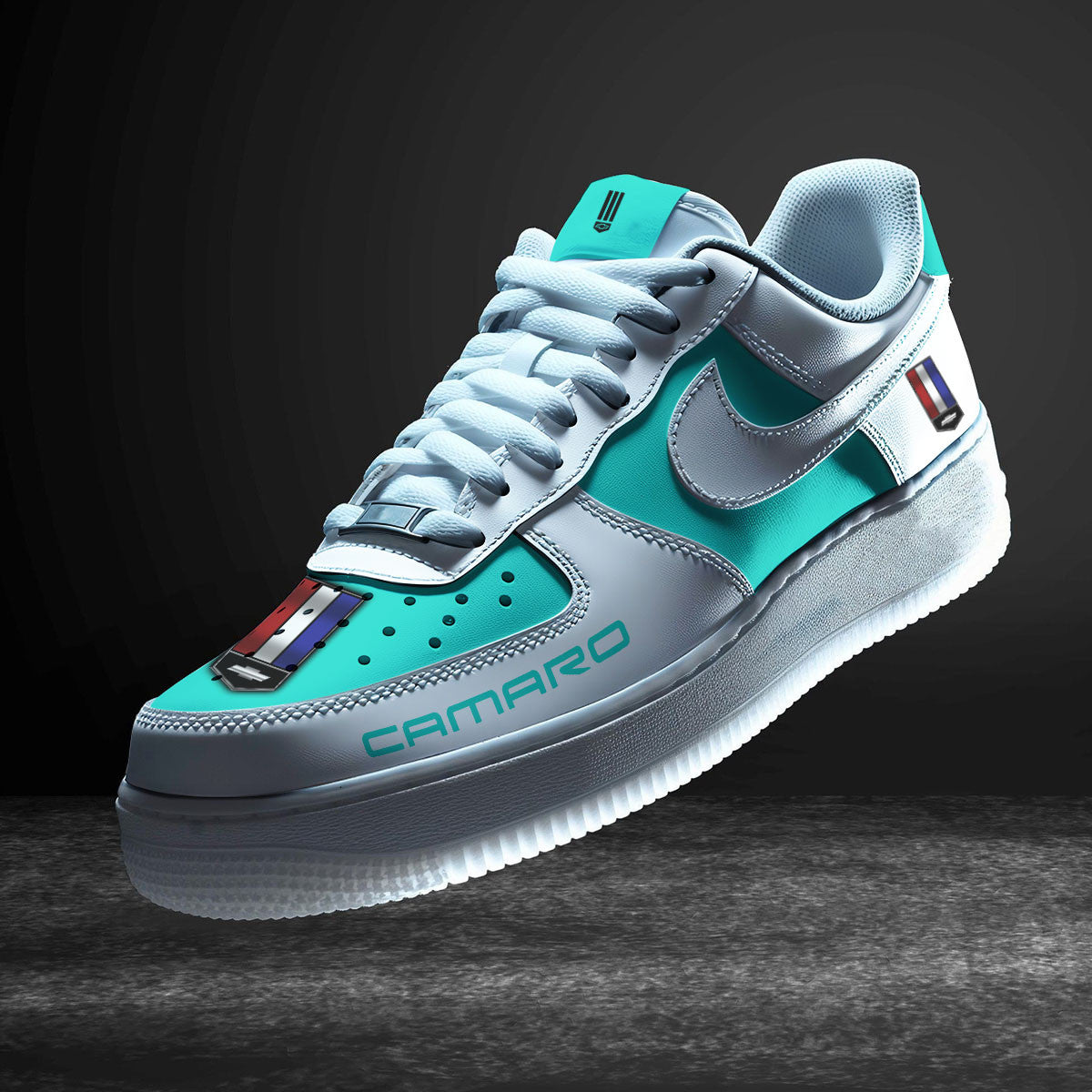 Ideafootwear Chevrolet Camaro Air Low-Top Sneakers Shoes For Men And Women 6