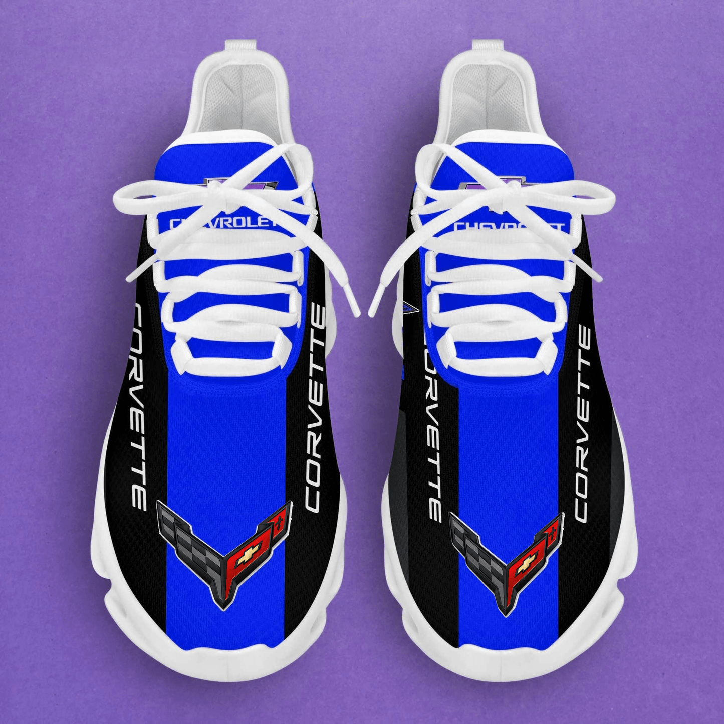 Ideafootwear Chevrolet Corvette Max Soul Shoes Sneakers For Men And Women 1