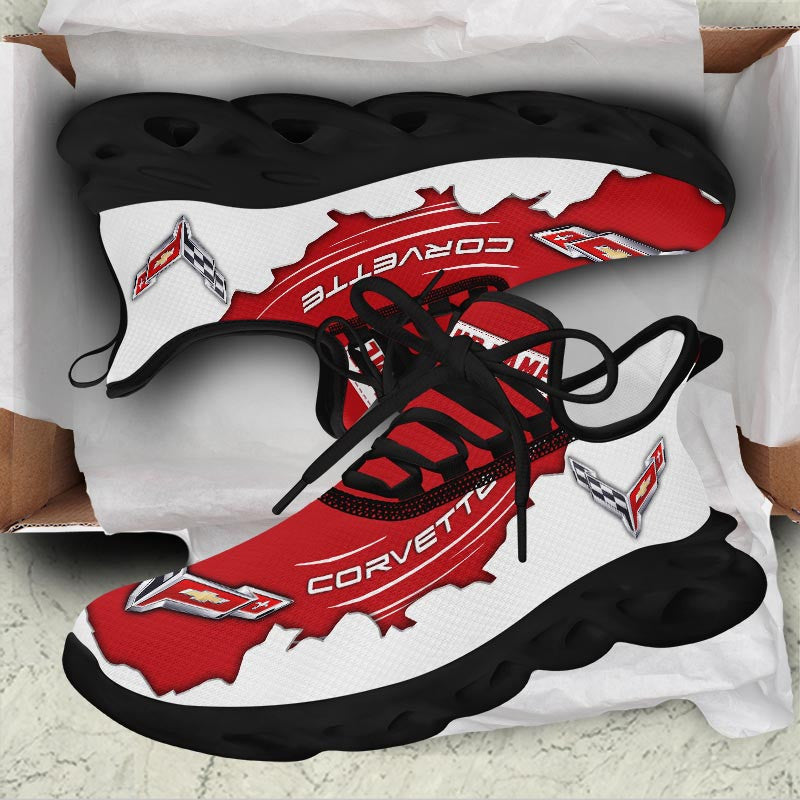 Ideafootwear Chevrolet Corvette Max Soul Shoes Sneakers For Men And Women 9