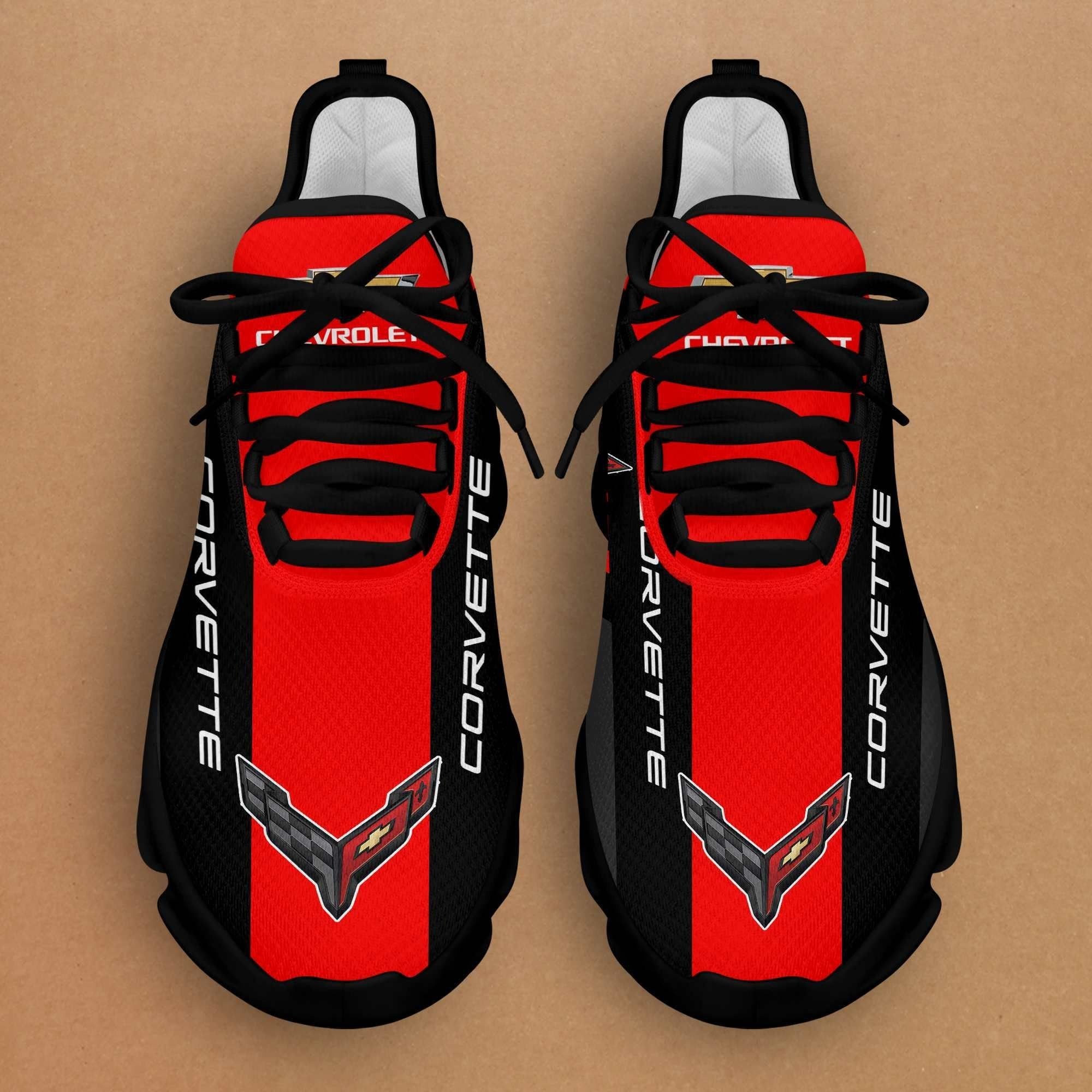 Ideafootwear Chevrolet Corvette Max Soul Shoes Sneakers For Men And Women 4