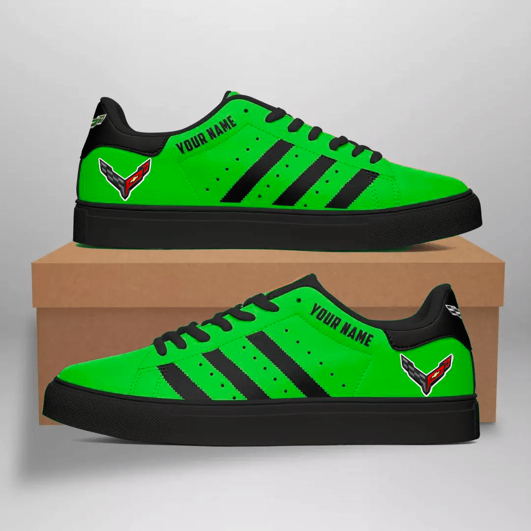 Ideafootwear Chevrolet Corvette Skate Stan Shoes Sneakes For Men And Women 4