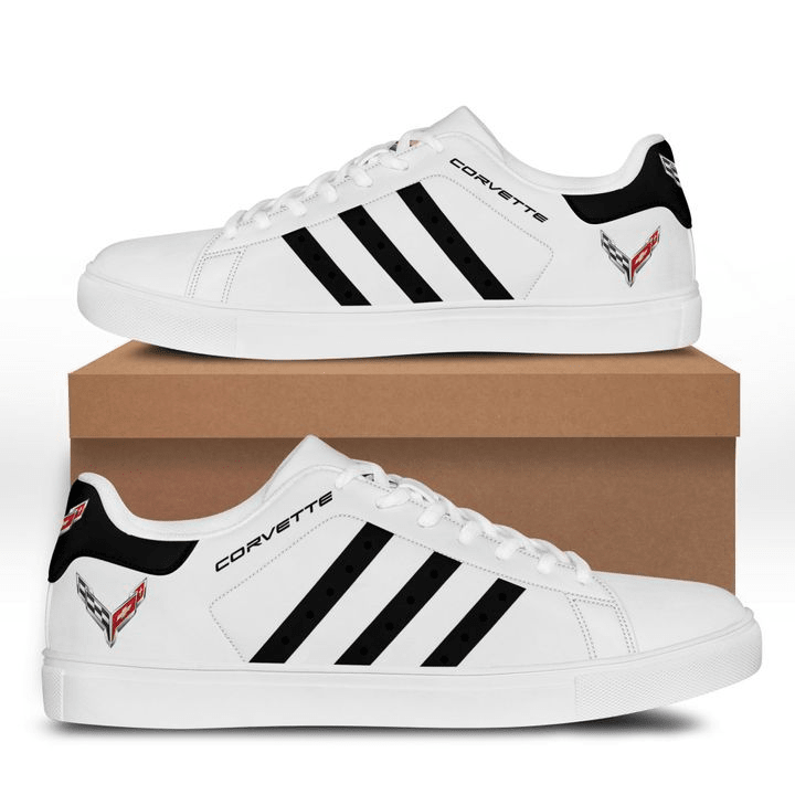 Ideafootwear Chevrolet Corvette Skate Stan Shoes Sneakes For Men And Women 8