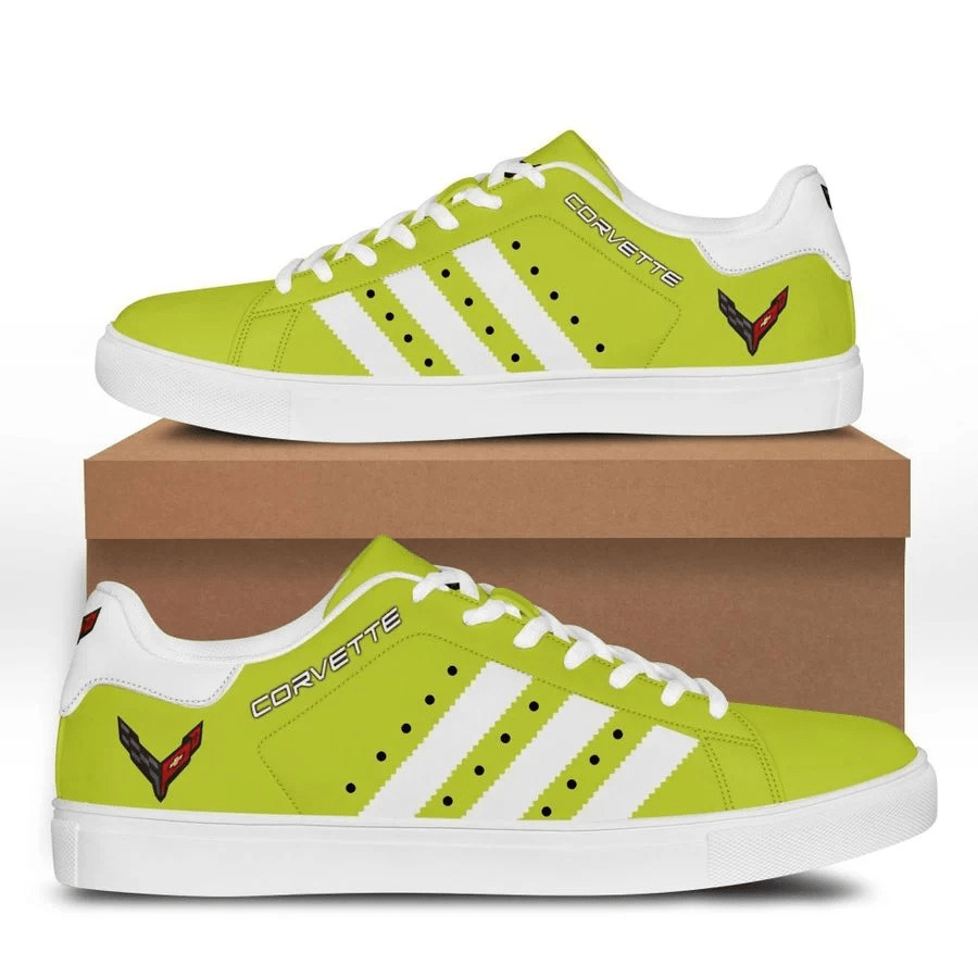 Ideafootwear Chevrolet Corvette Skate Stan Shoes Sneakes For Men And Women 6