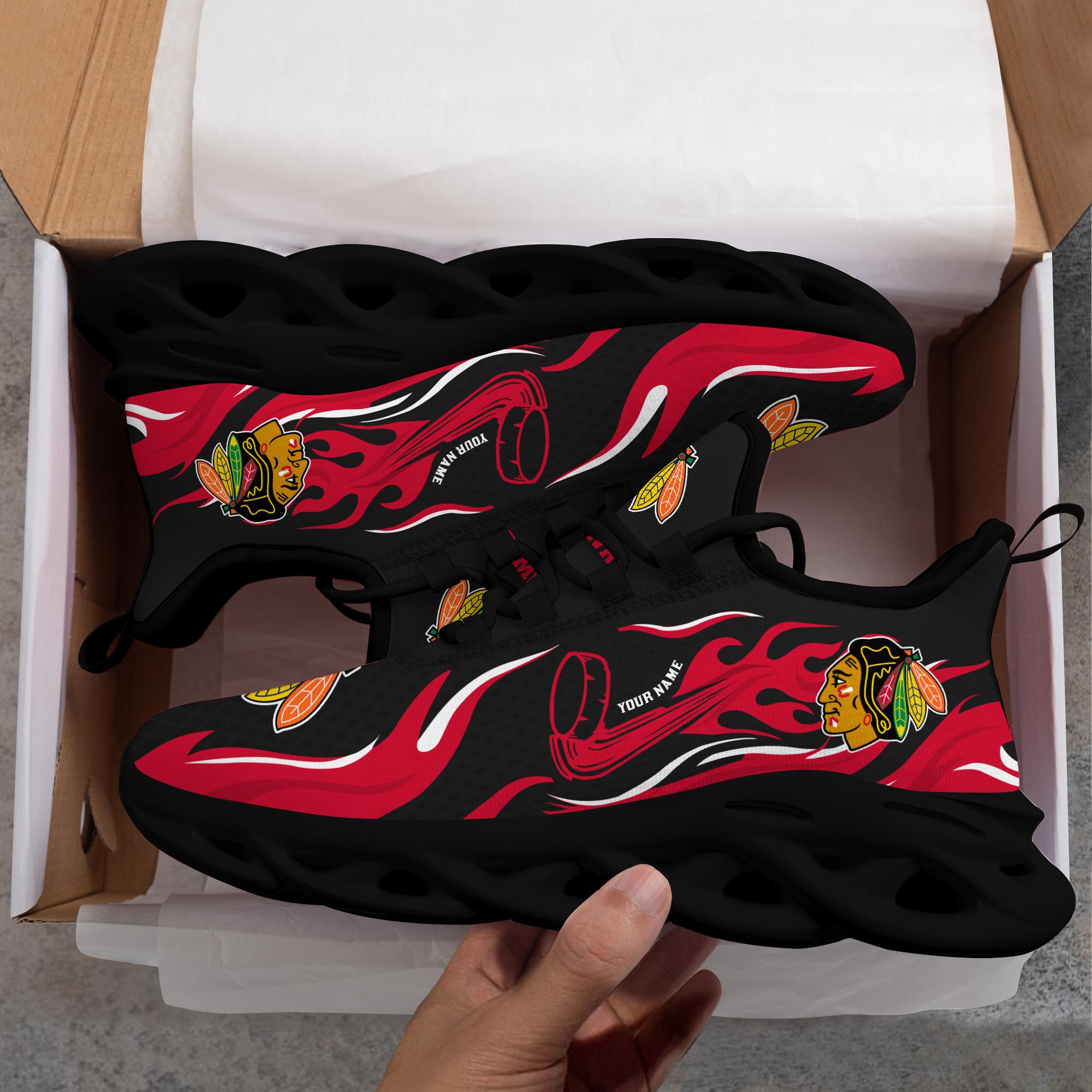 Ideafootwear Chicago Blackhawks Max Soul Shoes Sneakers For Men And Women 3