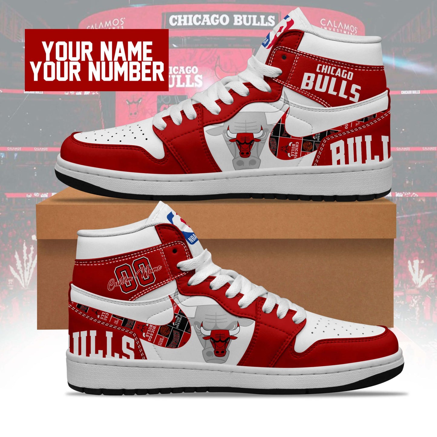 Ideafootwear Chicago Bulls AJ1 High Sneakers Shoes For Men And Women 1