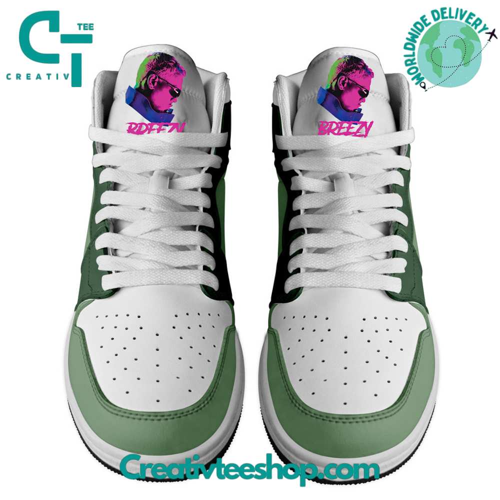 Ideafootwear Chris Brown AJ1 High Sneakers Shoes For Men And Women 8