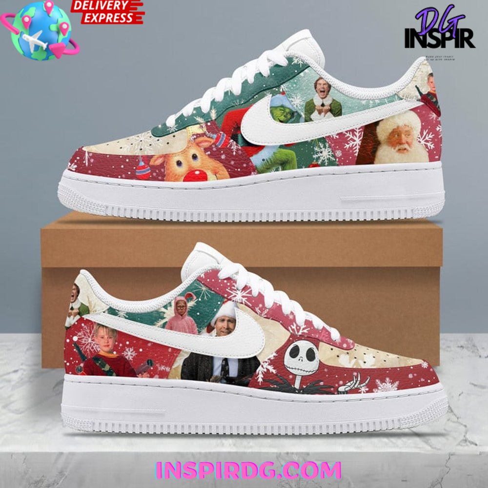 Ideafootwear Christmas Movie Air Low-Top Sneakers Shoes For Men And Women 1