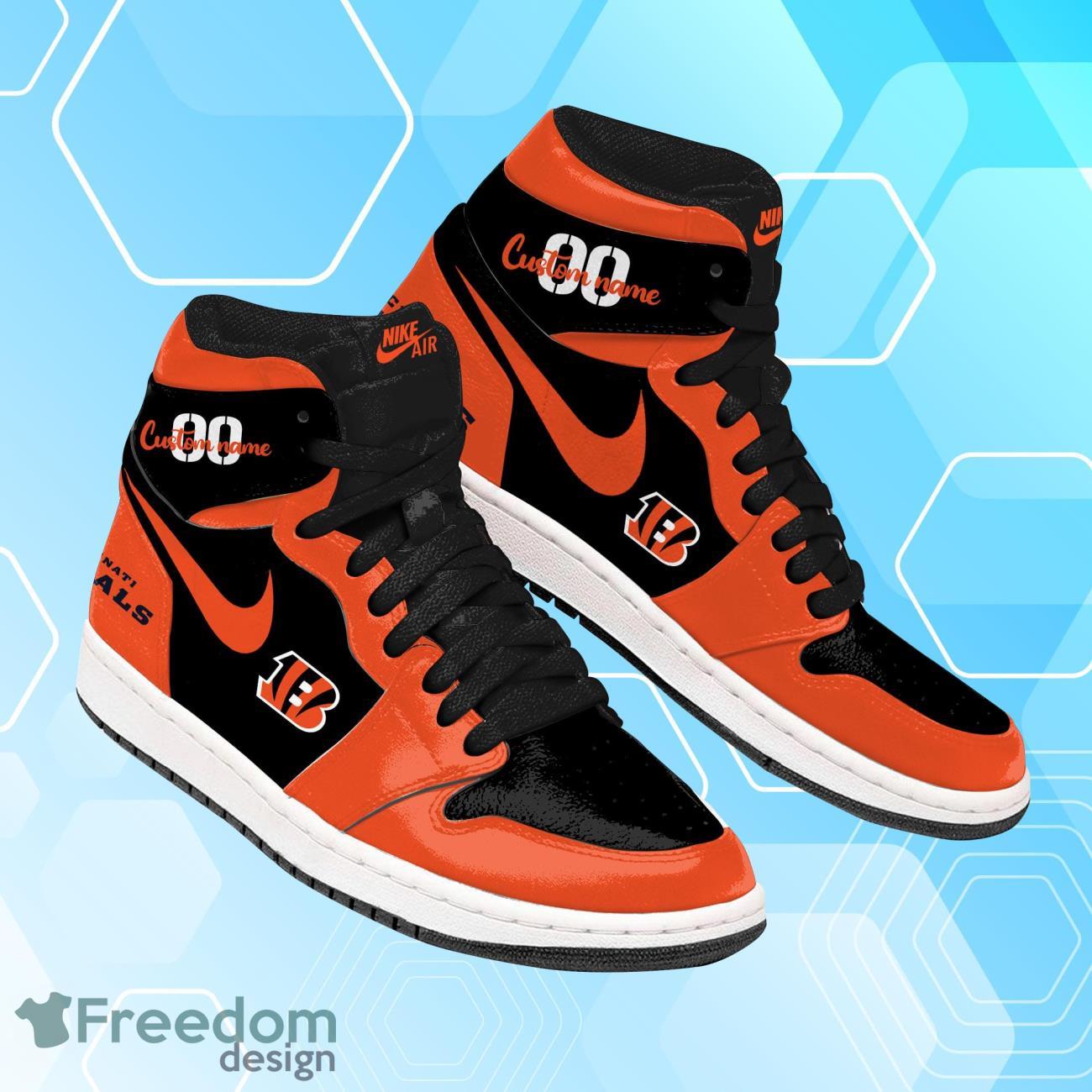 Ideafootwear Cincinnati Bengals AJ1 High Sneakers Shoes For Men And Women 2