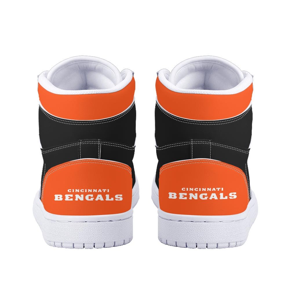 Ideafootwear Cincinnati Bengals AJ1 High Sneakers Shoes For Men And Women 12