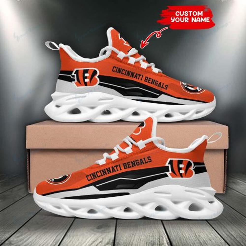 Ideafootwear Cincinnati Bengals Max Soul Shoes Sneakers For Men And Women 41