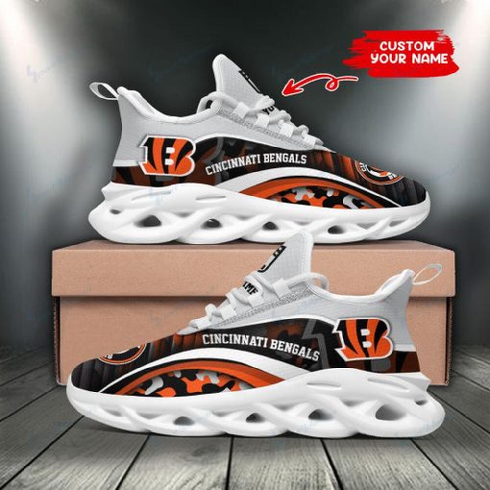 Ideafootwear Cincinnati Bengals Max Soul Shoes Sneakers For Men And Women 49