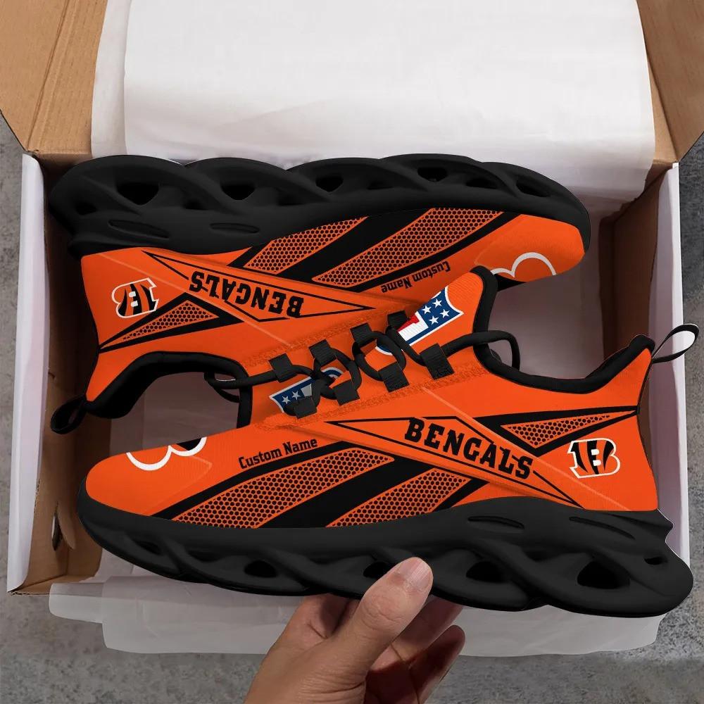 Ideafootwear Cincinnati Bengals Max Soul Shoes Sneakers For Men And Women 6