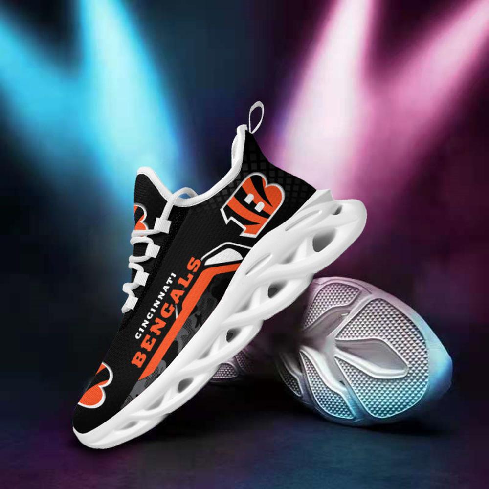 Ideafootwear Cincinnati Bengals Max Soul Shoes Sneakers For Men And Women 15