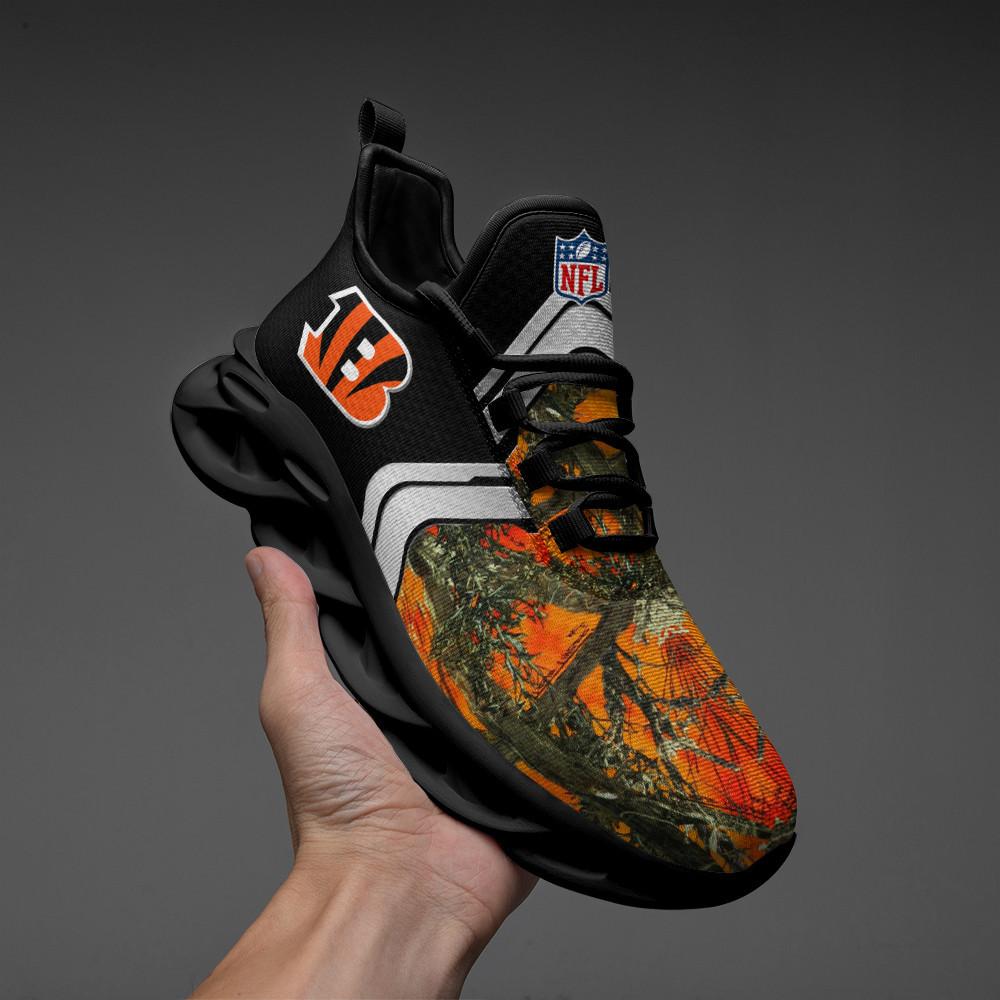Ideafootwear Cincinnati Bengals Max Soul Shoes Sneakers For Men And Women 33