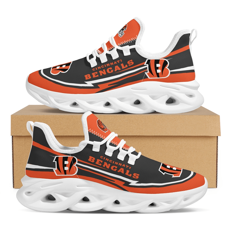 Ideafootwear Cincinnati Bengals Max Soul Shoes Sneakers For Men And Women 40