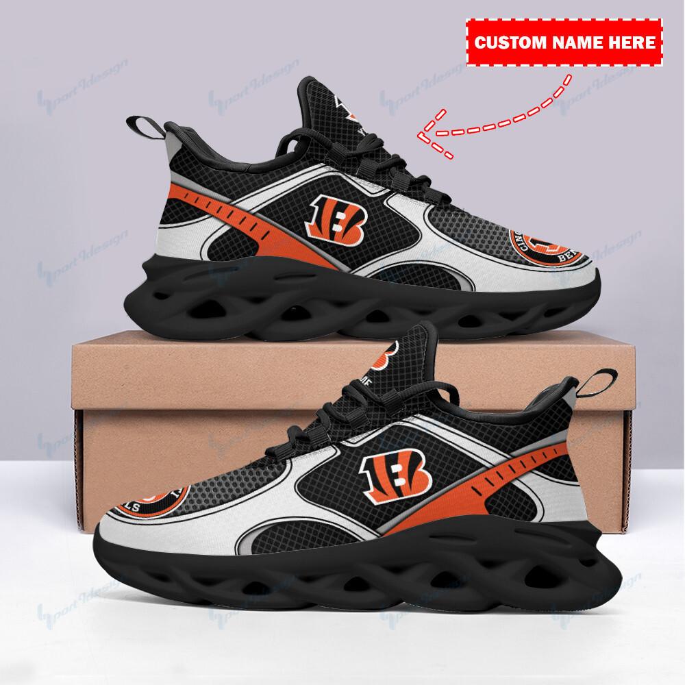Ideafootwear Cincinnati Bengals Max Soul Shoes Sneakers For Men And Women 58