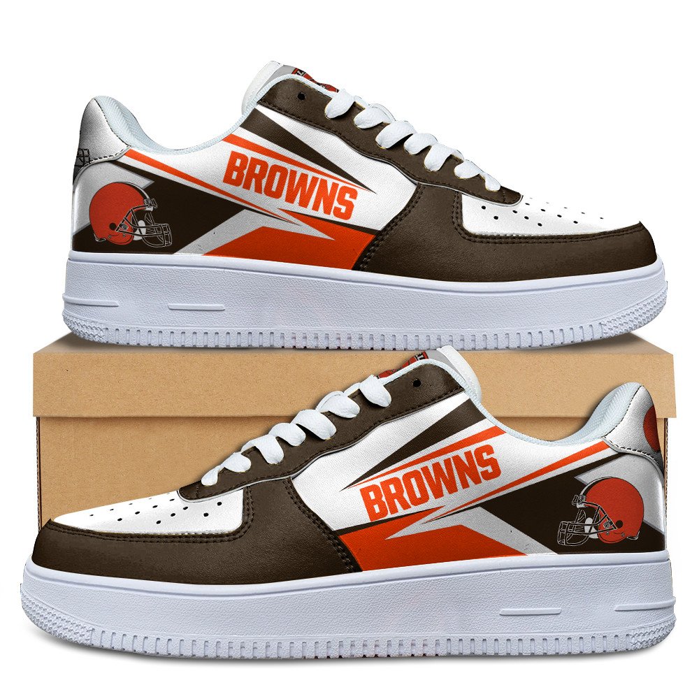 Ideafootwear Cleveland Browns Air Low-Top Sneakers Shoes For Men And Women 7