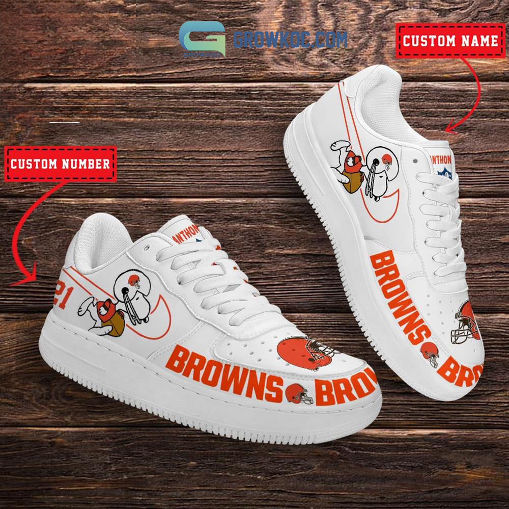 Ideafootwear Cleveland Browns Air Low-Top Sneakers Shoes For Men And Women 3