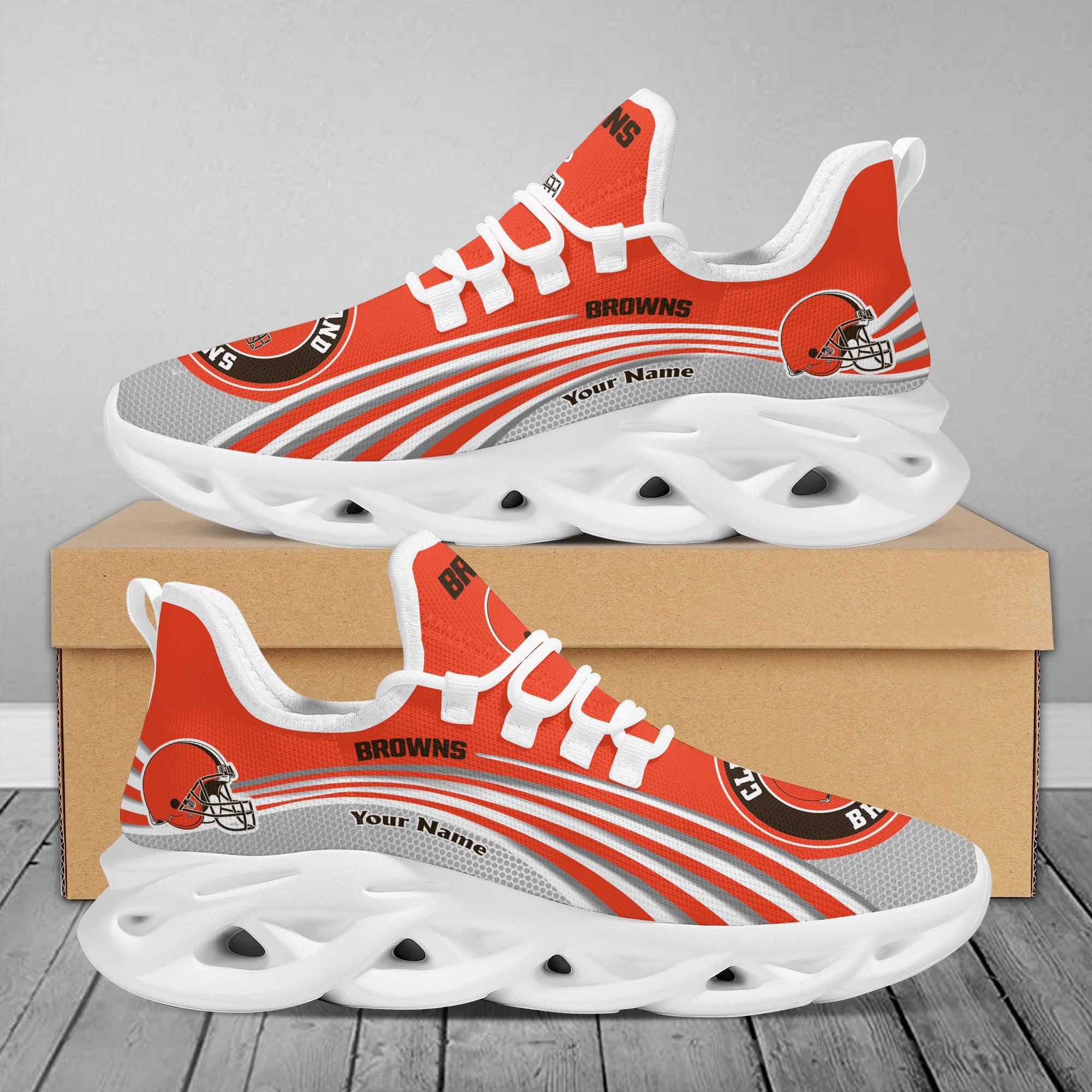 Ideafootwear Cleveland Browns Max Soul Shoes Sneakers For Men And Women 39