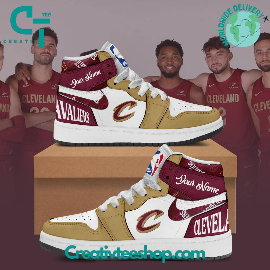 Ideafootwear Cleveland Cavaliers AJ1 High Sneakers Shoes For Men And Women 3