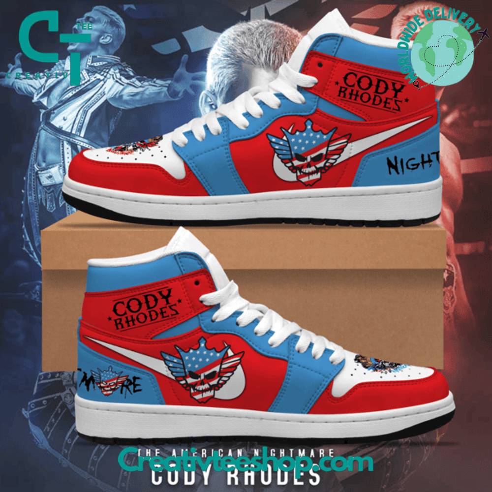 Ideafootwear Cody Rhodes AJ1 High Sneakers Shoes For Men And Women 2