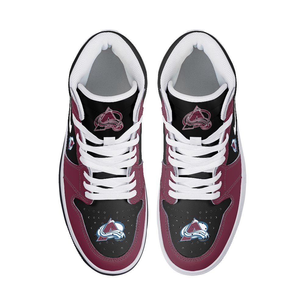 Ideafootwear Colorado Avalanche AJ1 High Sneakers Shoes For Men And Women 4