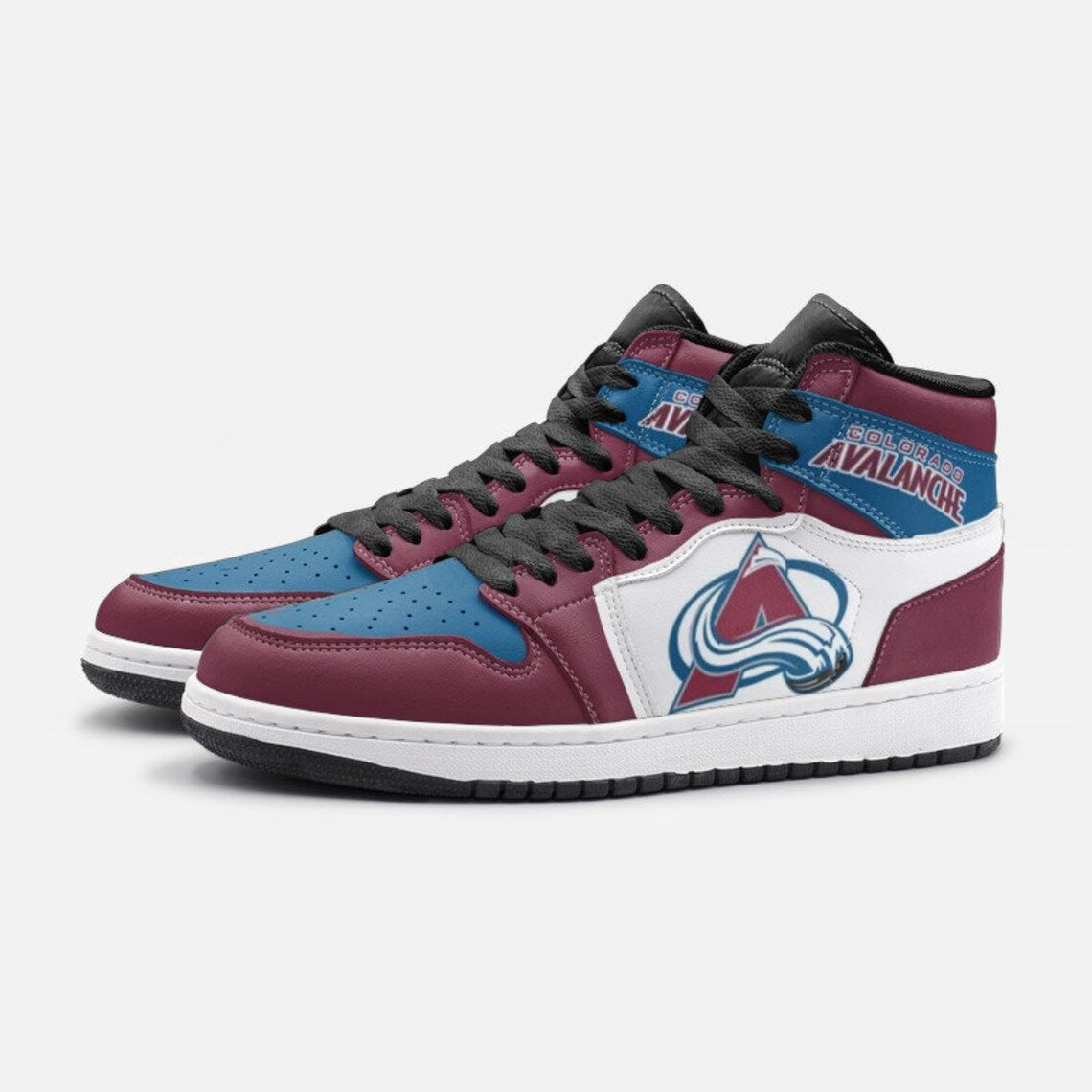 Ideafootwear Colorado Avalanche AJ1 High Sneakers Shoes For Men And Women 5