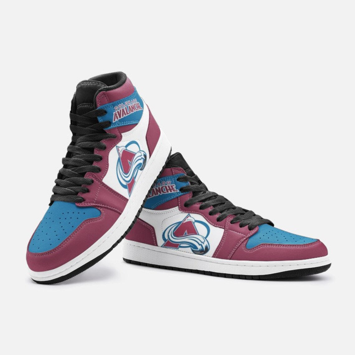 Ideafootwear Colorado Avalanche AJ1 High Sneakers Shoes For Men And Women 5