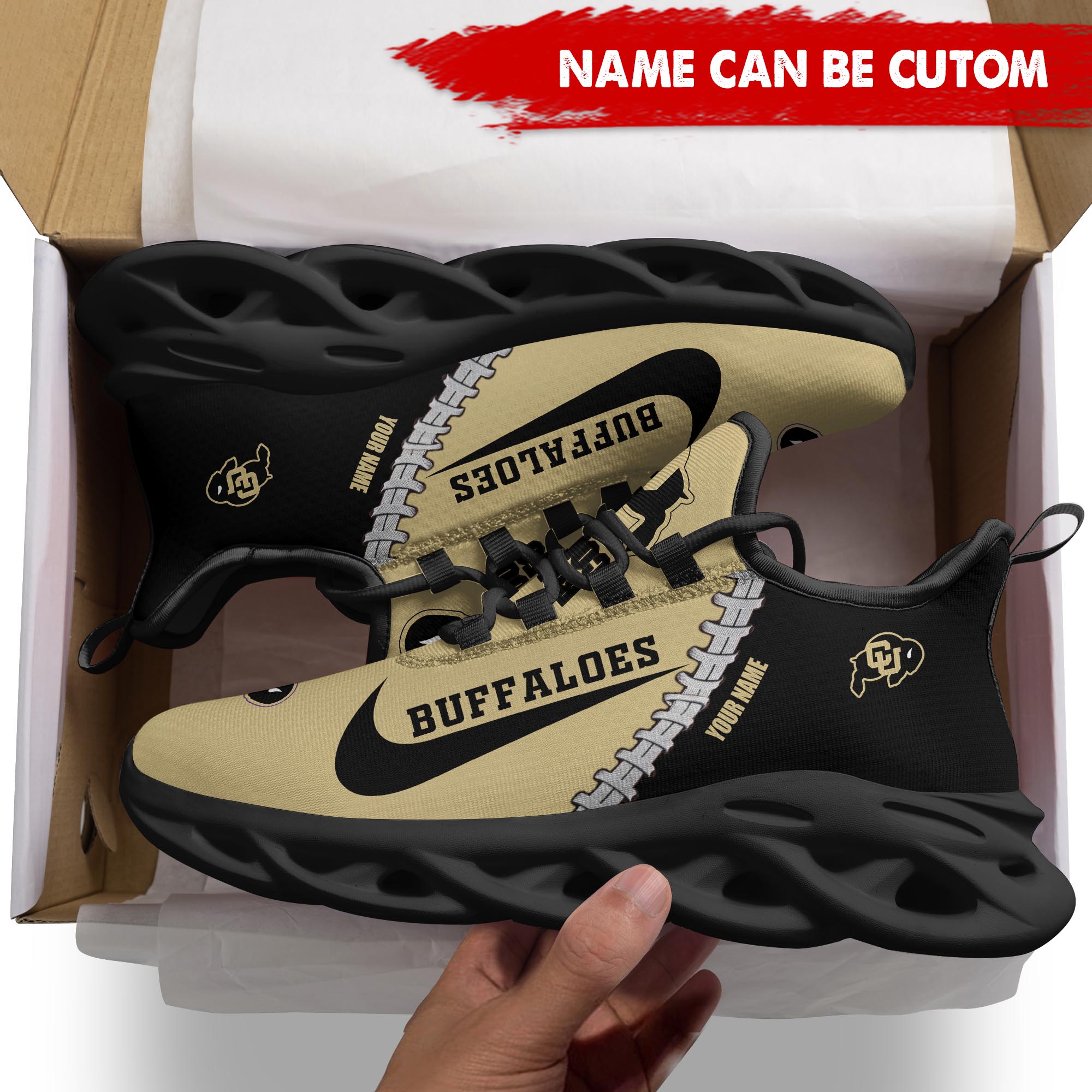 Ideafootwear Colorado Buffaloes Max Soul Shoes Sneakers For Men And Women 1