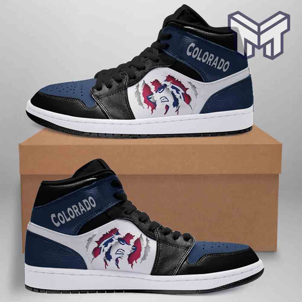 Ideafootwear Colorado State Pueblo Thunderwolves AJ1 High Sneakers Shoes For Men And Women 1