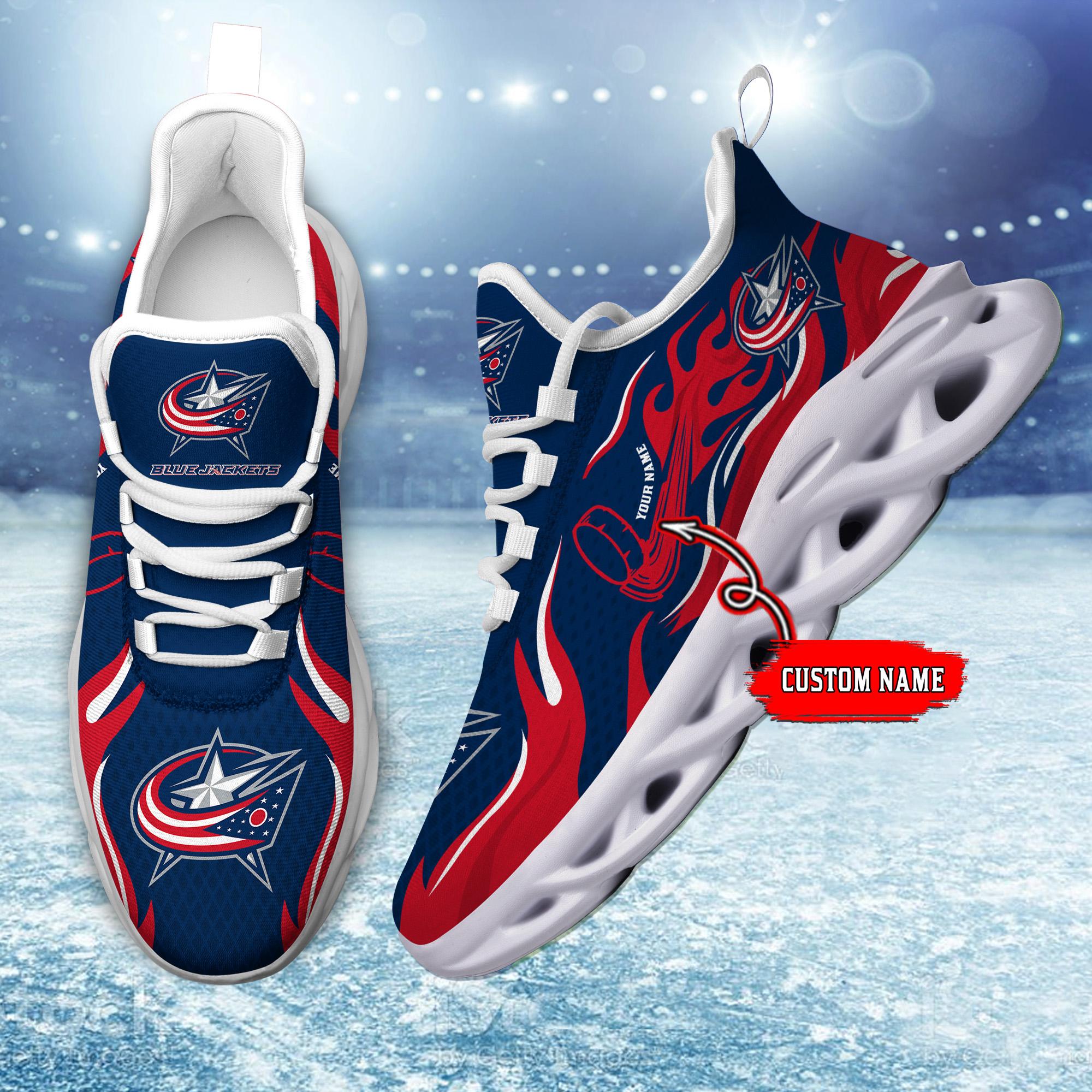 Ideafootwear Columbus Blue Jackets Max Soul Shoes Sneakers For Men And Women 3