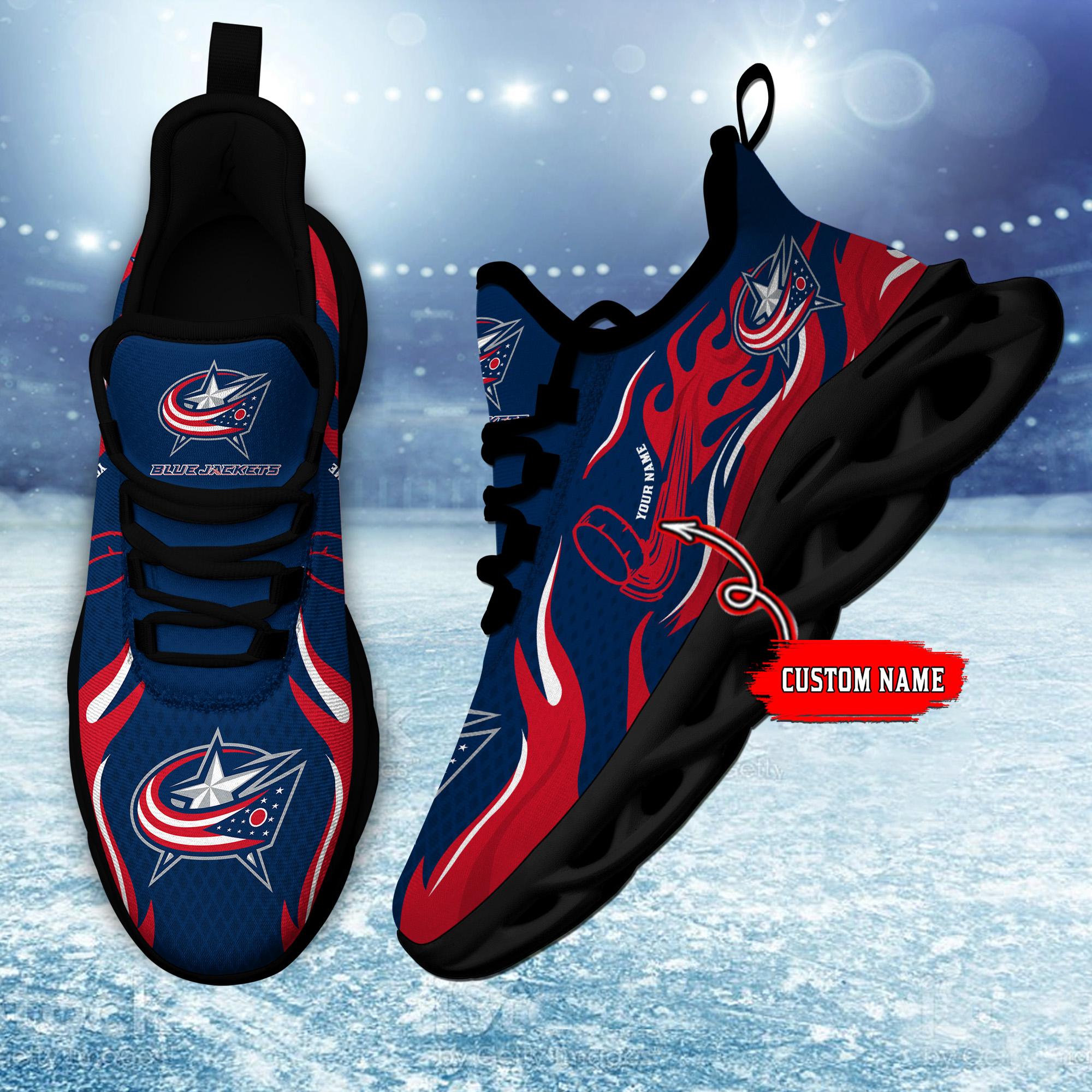 Ideafootwear Columbus Blue Jackets Max Soul Shoes Sneakers For Men And Women 3