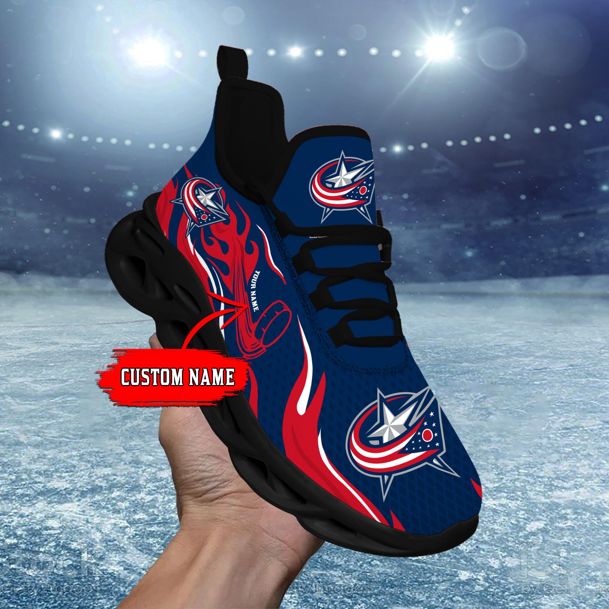 Ideafootwear Columbus Blue Jackets Max Soul Shoes Sneakers For Men And Women 3