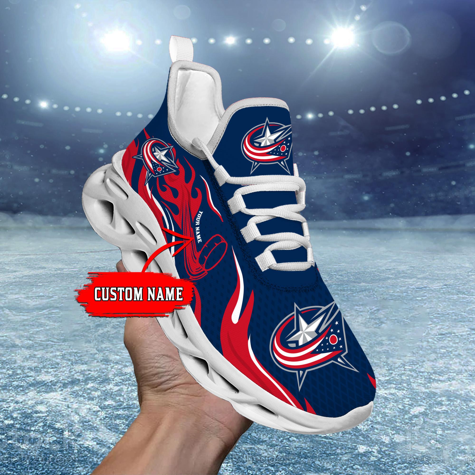 Ideafootwear Columbus Blue Jackets Max Soul Shoes Sneakers For Men And Women 3