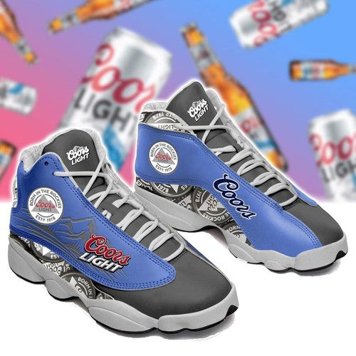 Ideafootwear Coors Light Beer AJ13 Sneakers Shoes For Men And Women 2