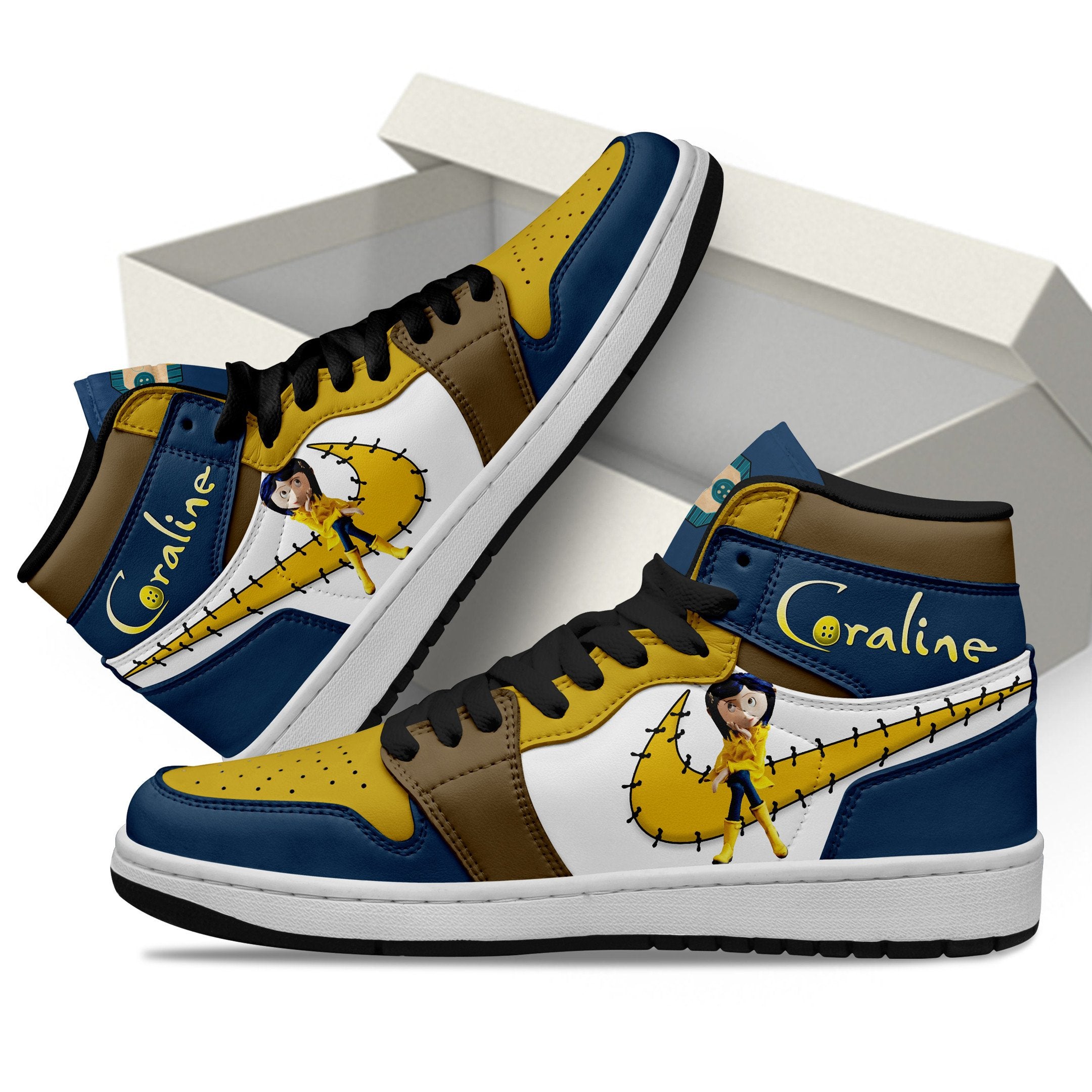 Ideafootwear Coraline AJ1 High Sneakers Shoes For Men And Women 3
