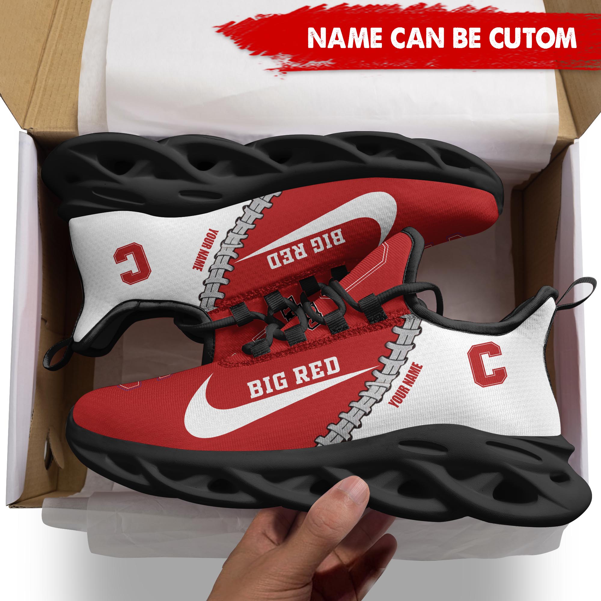 Ideafootwear Cornell Big Red Max Soul Shoes Sneakers For Men And Women 1