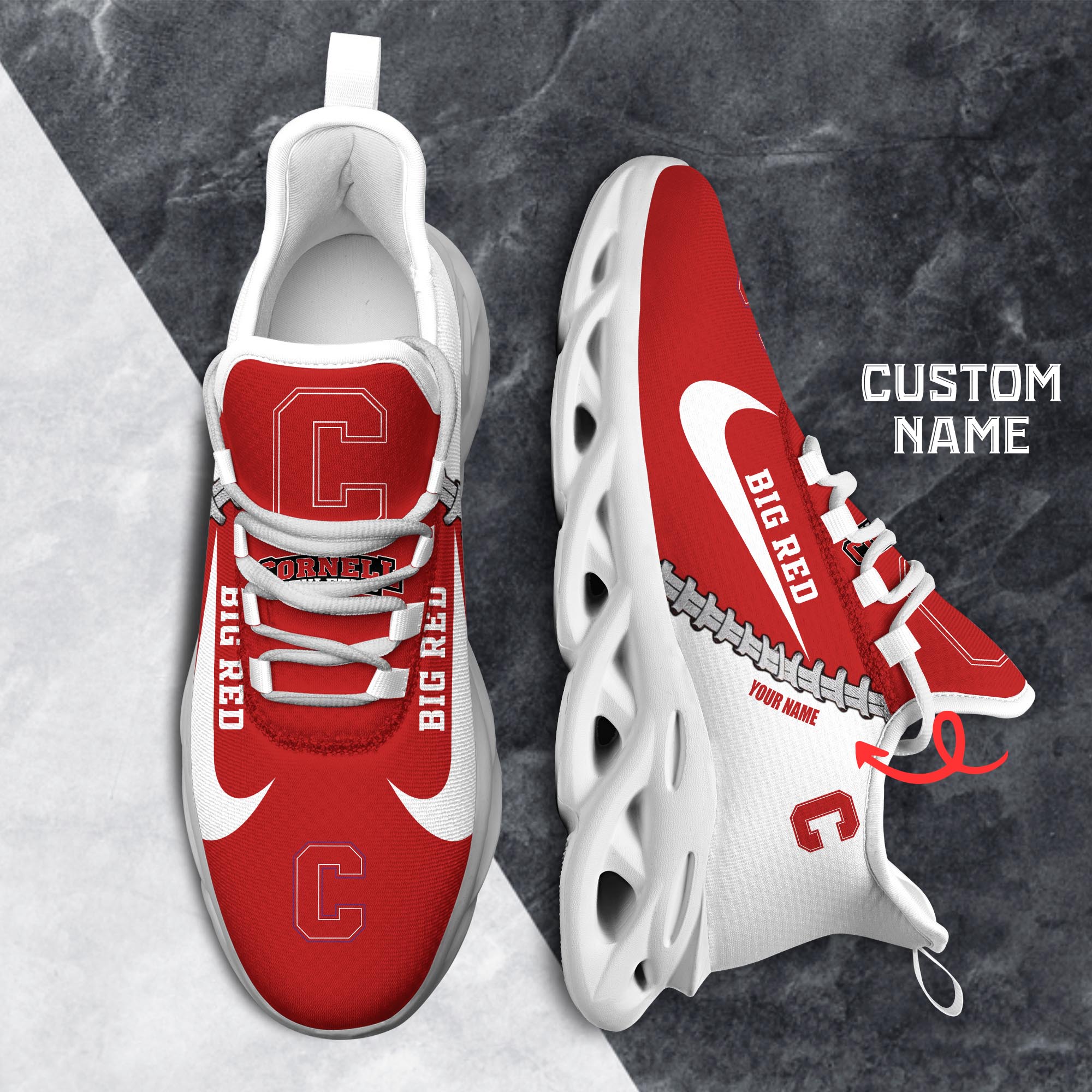 Ideafootwear Cornell Big Red Max Soul Shoes Sneakers For Men And Women 1
